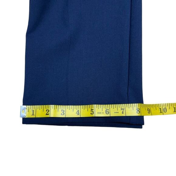 Chico’s So Slimming Manhattan Trousers Navy Straight Leg Dress Pants Size 14 - Picture 16 of 16